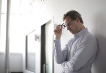stress bij een man