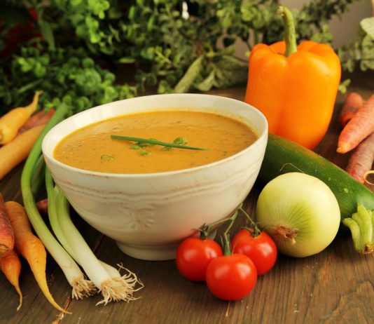 groentesoep in de winter